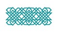 Intricate Geometric Interlace Border Pattern, vector design Generative AI Royalty Free Stock Photo
