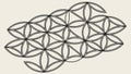 Intricate Geometric Interlocking Pattern, Abstract Decorative Design, vector design Generative AI Royalty Free Stock Photo