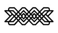 Intricate Geometric Interlocking Pattern Design, vector design Generative AI Royalty Free Stock Photo