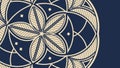 Intricate Geometric Mandala Pattern in Dark Blue Tones, vector design Generative AI Royalty Free Stock Photo