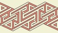Intricate Geometric Maze Pattern, Abstract Design Element, Complex Puzzle Motif, vector design Generative AI Royalty Free Stock Photo