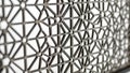 Intricate Geometric Metal Screen with Islamic Pattern Royalty Free Stock Photo