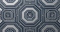 Intricate geometric octagon pattern with repeating symmetrical design elements Royalty Free Stock Photo