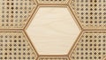Intricate Geometric Pattern on Beige Background Royalty Free Stock Photo