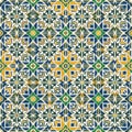 Of traditional Islamic art, often seen in tiles and architectu Royalty Free Stock Photo