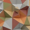 Intricate geometric pattern composed of interconnected polygons, forming a three- Royalty Free Stock Photo