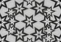 Intricate geometric pattern featuring black, white, Royalty Free Stock Photo