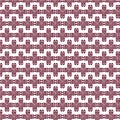 Intricate geometric pattern featuring repeating burgundy Royalty Free Stock Photo