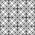 Intricate Geometric Pattern with Floral Motifs Royalty Free Stock Photo