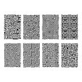 Intricate geometric patterns in black and white Royalty Free Stock Photo