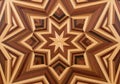 Intricate geometric star pattern composed of Royalty Free Stock Photo