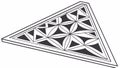 Intricate Geometric Triangle Pattern, Abstract Design, vector design Generative AI Royalty Free Stock Photo