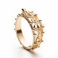Intricate Gold Ring Inspired By Crown - Danish Design