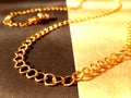 Intricate golden chains Royalty Free Stock Photo