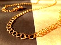 Intricate golden chains