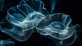 The intricate and graceful movement of euglenoids captured in a timelapse image showcasing the beauty of their rhythmic