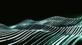 Intricate Grid of Glowing Lines Evokes a Sense of Depth Amidst Darkness