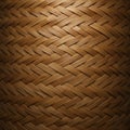 Intricate herringbone pattern made from uniformly woven bamboo strips. The texture Royalty Free Stock Photo