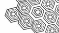 Intricate Hexagonal Array Pattern, Geometric Abstract Vector, vector design Generative AI Royalty Free Stock Photo