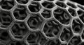 Intricate hexagonal microscopic structure revealing a complex cellular network pattern Royalty Free Stock Photo