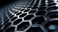 Intricate hexagonal pattern creating a modern textured backdrop for eco-focused design concepts Royalty Free Stock Photo