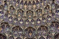 Intricate Islamic Pattern Ceiling Design in Oman Royalty Free Stock Photo