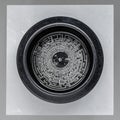 Intricate Labyrinth Compass Navigating Complexity Royalty Free Stock Photo