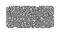 Intricate Labyrinth or Maze Puzzle Design, vector design Generative AI Royalty Free Stock Photo