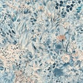 Intricate Lace-Inspired Seamless Pattern in Capri and Marlin Tones