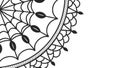 Intricate Lace Semi-Circular Border Vector, Floral Pattern Element, vector design Generative AI Royalty Free Stock Photo