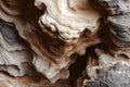 Intricate Layers of Eroded Sedimentary Rock Royalty Free Stock Photo