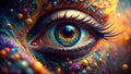 Intricate Macro Eye A Stunning DepthofField Exploration of a Single Eyes Complexities
