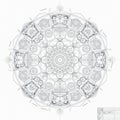 Intricate mandala design featuring complex geometric patterns an Royalty Free Stock Photo