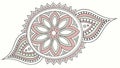 Intricate Mandala Pattern with Floral Elements, vector design Generative AI Royalty Free Stock Photo