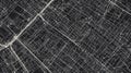 Intricate map of urban streets in digital format