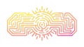 Intricate Maze Pattern Complexity Puzzle Solving, vector design Generative AI Royalty Free Stock Photo