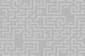 Intricate maze pattern design in light gray for creative and artistic projects