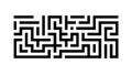 Intricate Maze Puzzle Complex Problem-Solving Challenge, vector design Generative AI Royalty Free Stock Photo