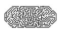 Intricate Maze Puzzle, Mind Game Challenge Vector. vector design Generative AI Royalty Free Stock Photo