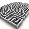 Intricate maze with twists, turns, and obstacles at every corner