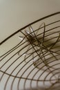 Abstract metallic structure with intricate wire and grid patterns, creating a modern and minimalistic design Royalty Free Stock Photo