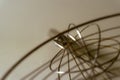 Abstract metallic structure with intricate wire and grid patterns, creating a modern and minimalistic design Royalty Free Stock Photo