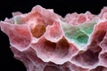 Intricate microscopic view of organic cellular structure