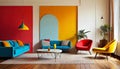 Intricate Minimalism Vibrant Hues Mastered In Jazzy Interiors