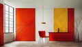 Intricate Minimalism Vibrant Hues Mastered In Jazzy Interiors