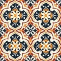 Intricate Moroccan Style Geometric Tile Pattern Artwork