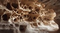 intricate natural rock texture sandstone cave Royalty Free Stock Photo