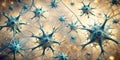 Intricate network of interconnected neural cells, microscopic view of complex brain structures. Generative AI Royalty Free Stock Photo