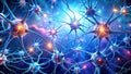 Intricate network of interconnected neuron cells illuminating the complexities of the nervous system. Generative AI Royalty Free Stock Photo