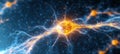 Intricate Neural Network, Abstract Representation of Neurons and Synapses with Sparks